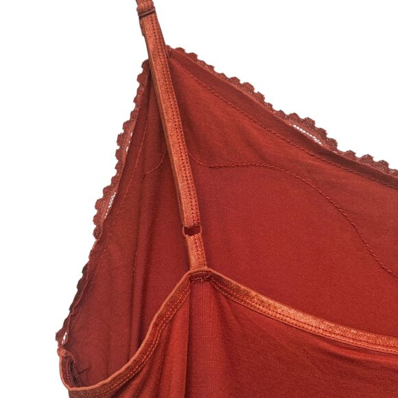 AVENUE Camisole Plus Size 22 / 24 Rust Stretch Womens Cami Tank Top Stretch - Picture 6 of 8